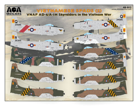 AOA Decals AOA48012 1:48 VIETNAMESE SPADS