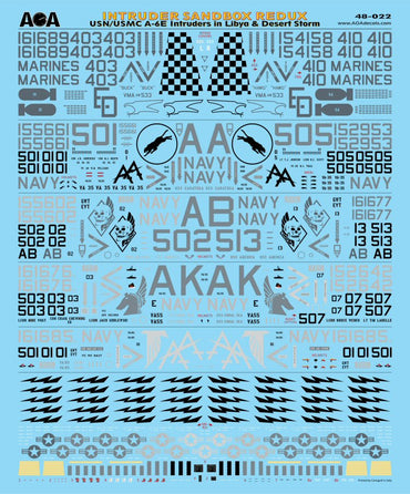AOA Decals AOA48022 1:48 Grumman Intruder Sandbox Redux