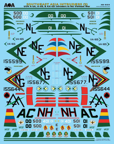 AOA Decals AOA48025 1:48 Southeast Asia Grumman Intruders