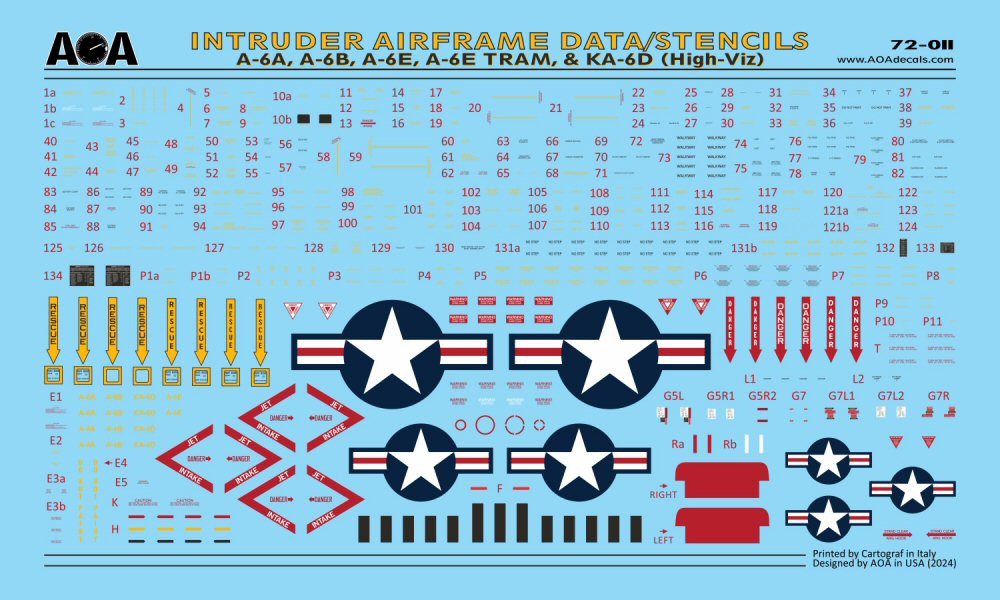 AOA Decals AOA72013 1:72 SOUTHEAST ASIA Grumman INTRUDERS