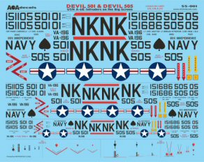 AOA Decals AOASS01 Devil 501 & Devil 505