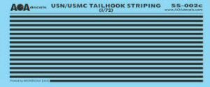 AOA Decals AOASS02C 1:72 USN/USMC Tailhook Striping