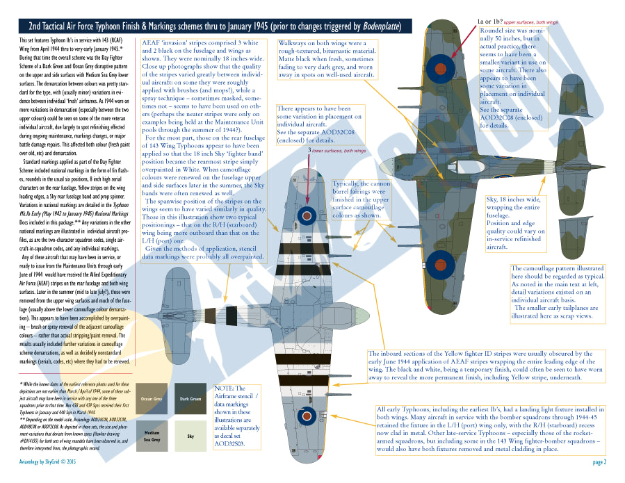 Aviaeology 32008P2 RCAF Hawker Typhoon Mk.IB 1944 Part 2 1:32