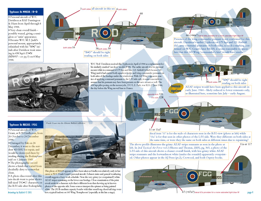 Aviaeology 32008P2 RCAF Hawker Typhoon Mk.IB 1944 Part 2 1:32