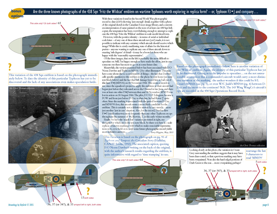 Aviaeology 32008P2 RCAF Hawker Typhoon Mk.IB 1944 Part 2 1:32
