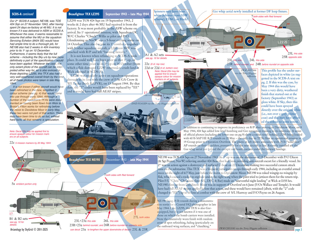 Aviaeology 48002M2 RCAF Beaufighter TF.X 404 Sqn 1943-44 1:48