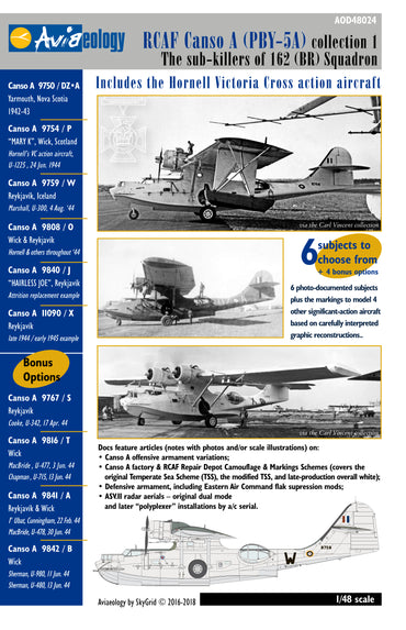 Aviaeology AOD48024 1:48 RCAF Canso