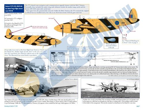 Aviaeology 72035 Lockheed PV-1 Ventura RCAF Postwar Trainers 1:72
