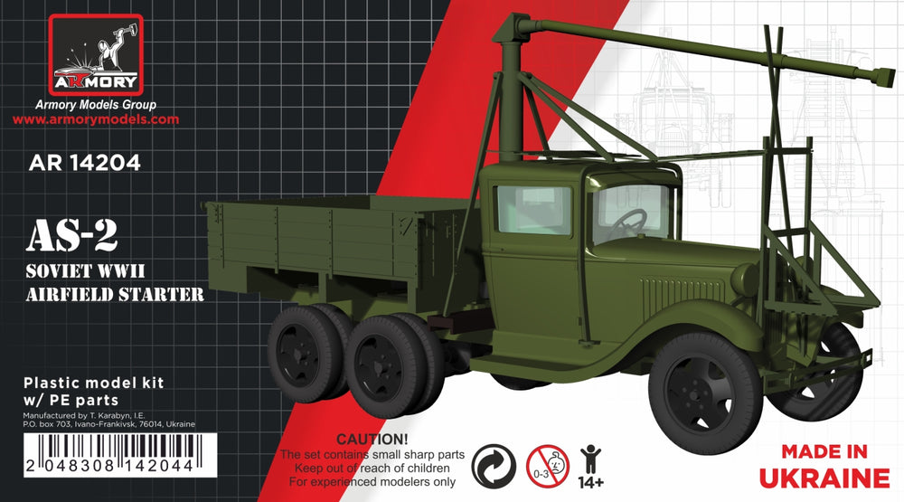 Armory 14204 GAZ-AAA Soviet WWII Cargo Truck Etched Parts 1:144