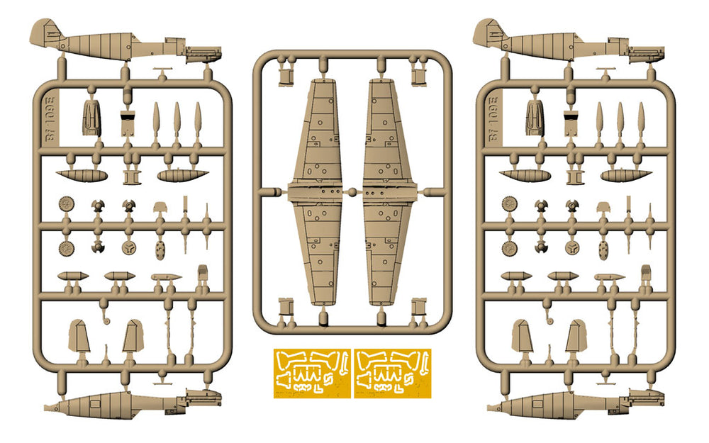 Armory 14303 Bf-109E-3/E-4 Set 1 WWII: In The Beginning 1:144