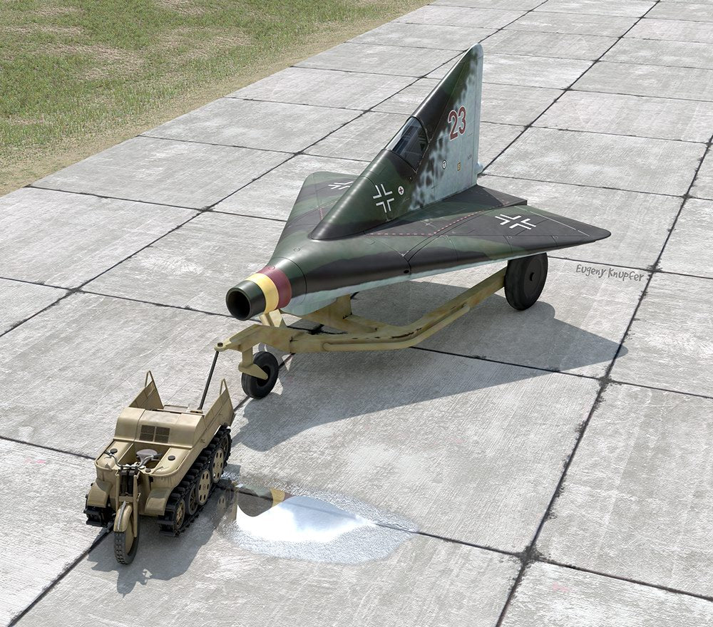 Armory AR14507 1:144 Lippisch P.13a with Kettenkrad