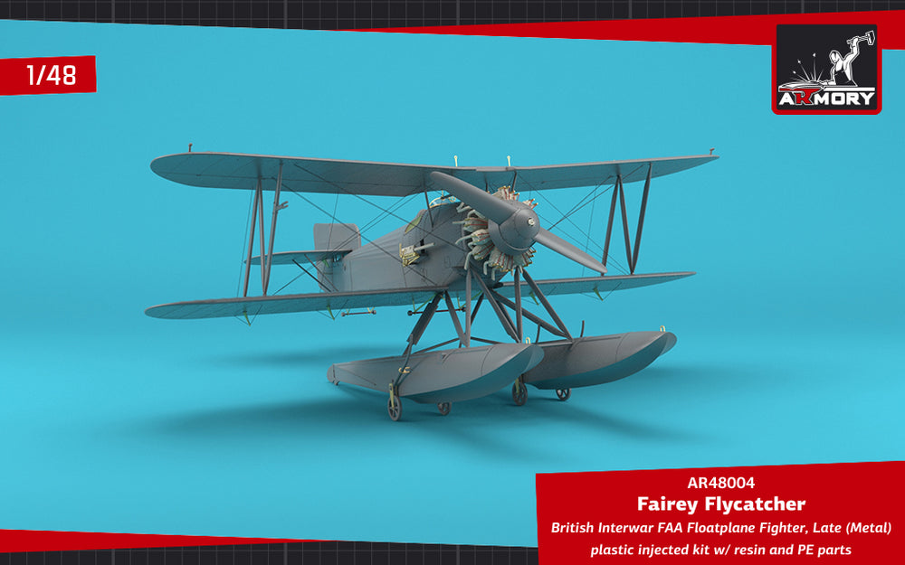 Armory 48004 Fairey Flycatcher Floatplane Metal Floats 1:48