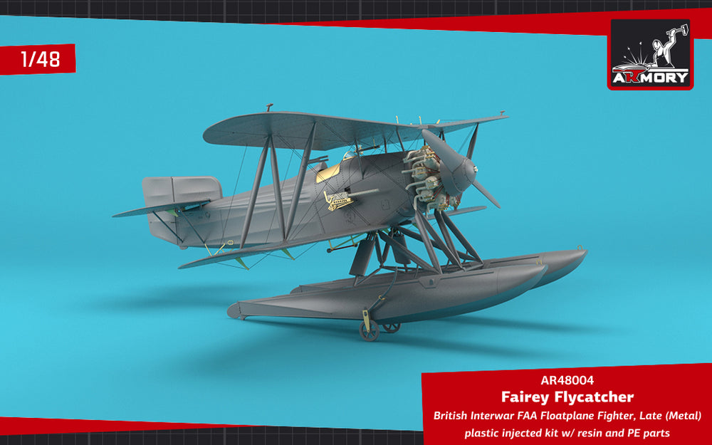 Armory 48004 Fairey Flycatcher Floatplane Metal Floats 1:48