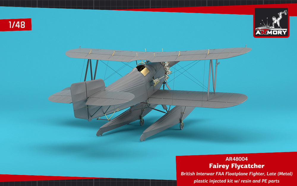 Armory 48004 Fairey Flycatcher Floatplane Metal Floats 1:48