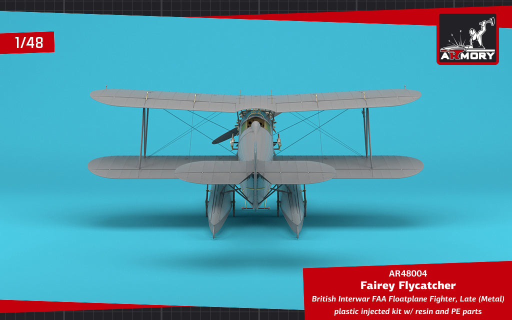 Armory 48004 Fairey Flycatcher Floatplane Metal Floats 1:48