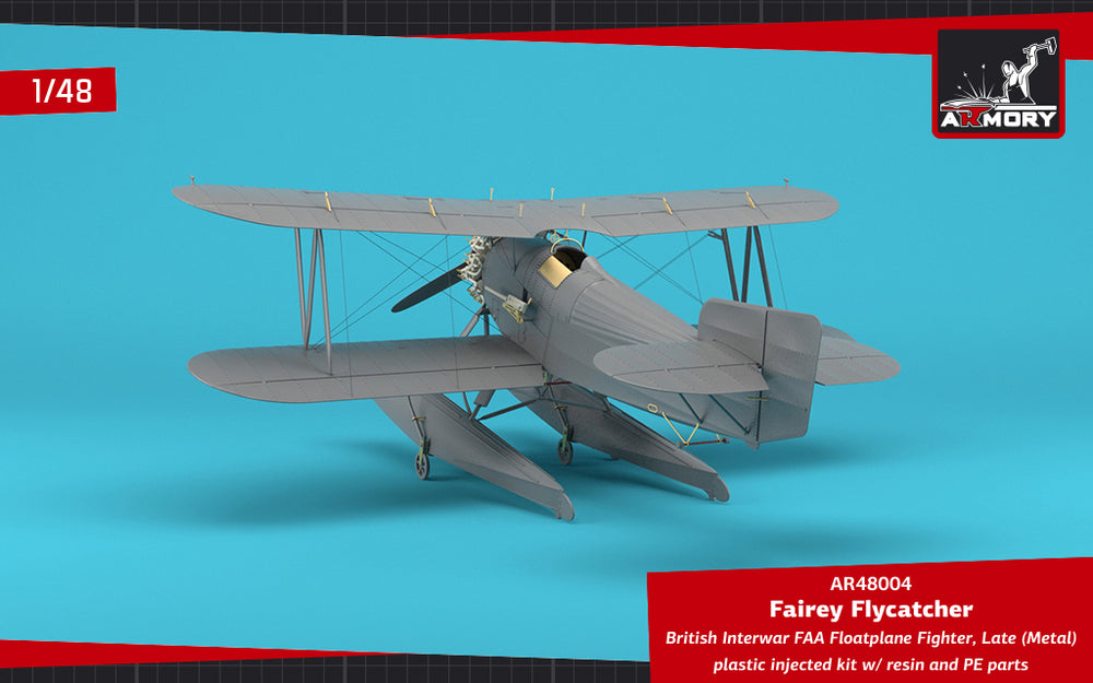 Armory 48004 Fairey Flycatcher Floatplane Metal Floats 1:48