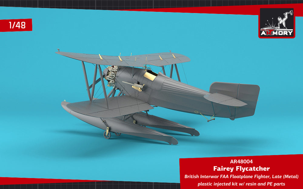 Armory 48004 Fairey Flycatcher Floatplane Metal Floats 1:48