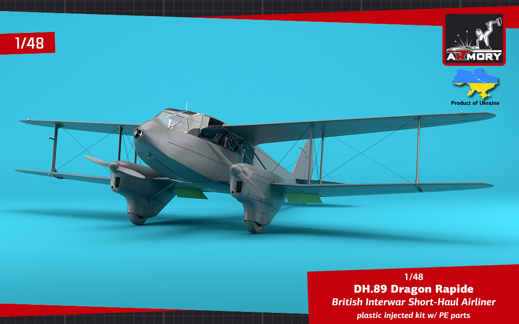 Armory AR48005 1:48 de Havilland DH.89A Dragon Rapide Railway Air Services