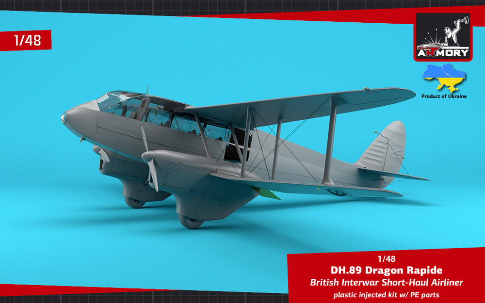 Armory AR48005 1:48 de Havilland DH.89A Dragon Rapide Railway Air Services