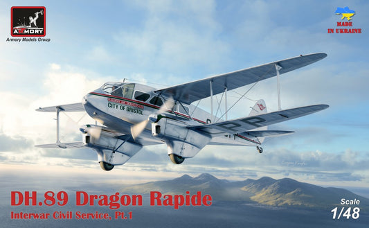 Armory AR48005 1:48 de Havilland DH.89A Dragon Rapide Railway Air Services