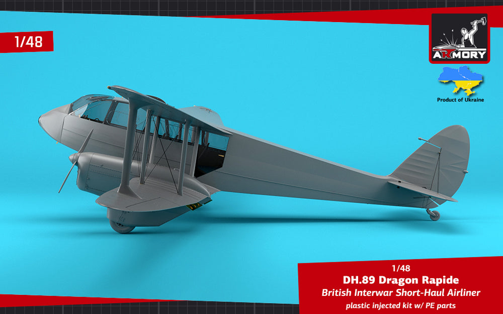 Armory AR48005 1:48 de Havilland DH.89A Dragon Rapide Railway Air Services