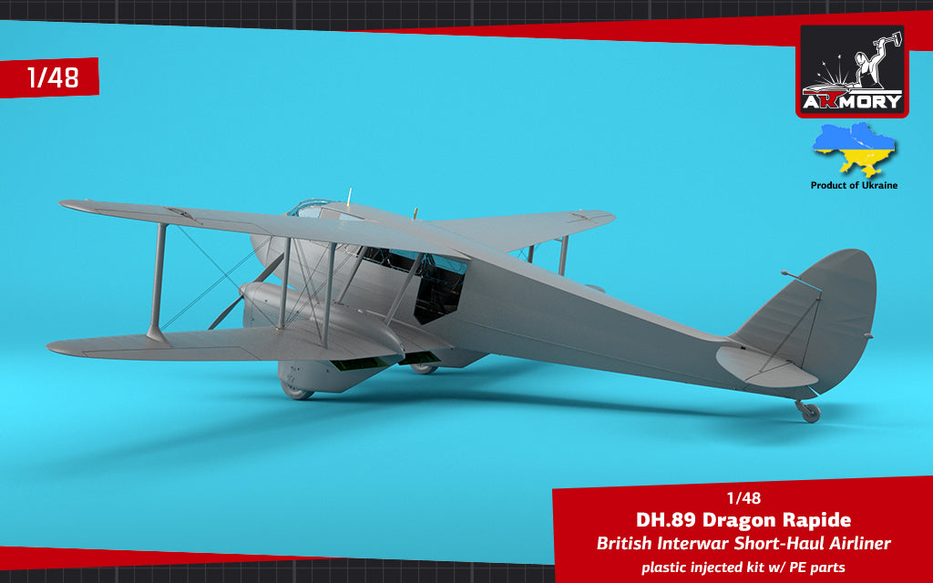 Armory AR48005 1:48 de Havilland DH.89A Dragon Rapide Railway Air Services