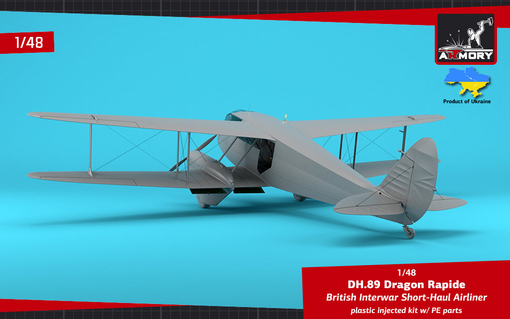Armory AR48005 1:48 de Havilland DH.89A Dragon Rapide Railway Air Services