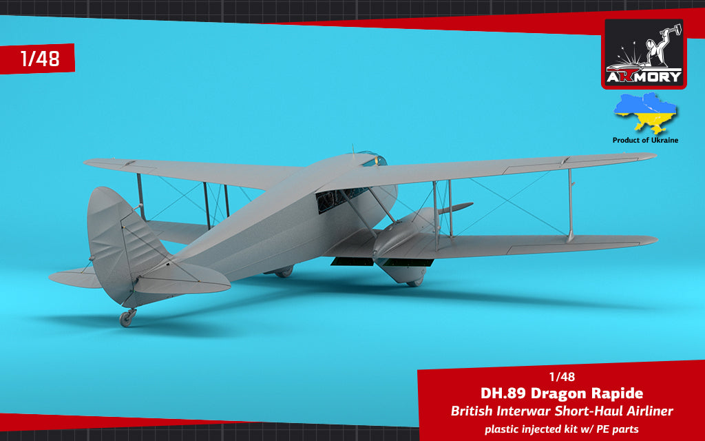 Armory AR48005 1:48 de Havilland DH.89A Dragon Rapide Railway Air Services