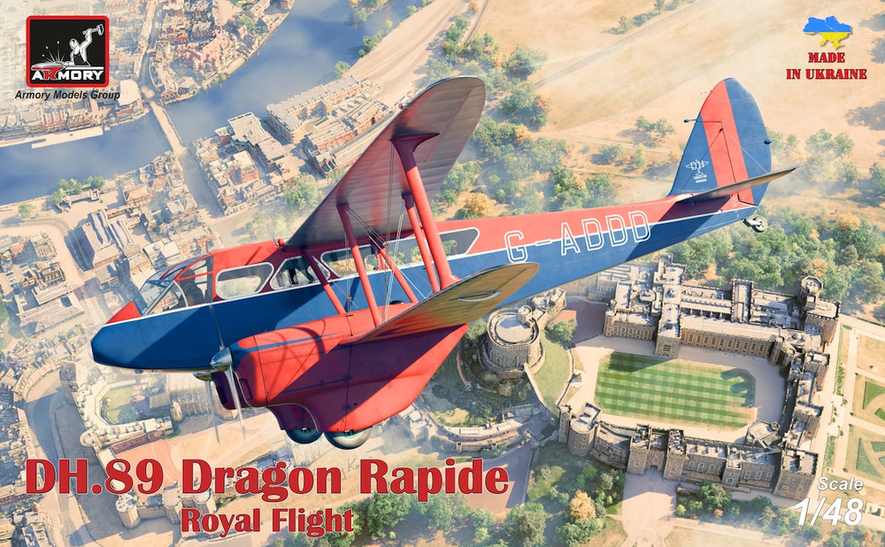 Armory 48012 DH.89 Dragon Rapide Royal Flight Airliner 1:48