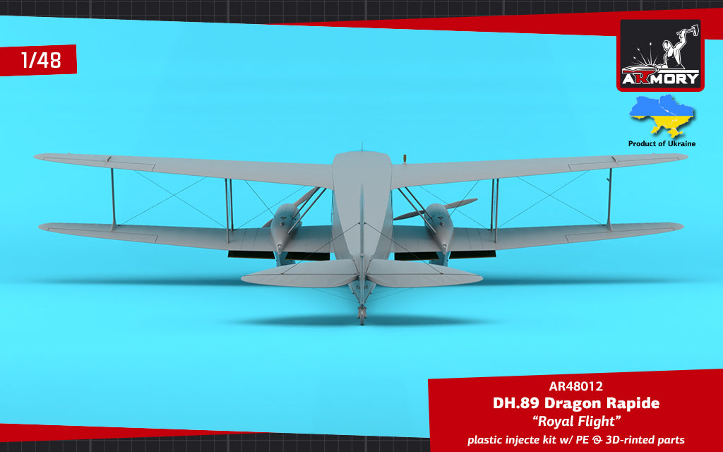 Armory 48012 DH.89 Dragon Rapide Royal Flight Airliner 1:48