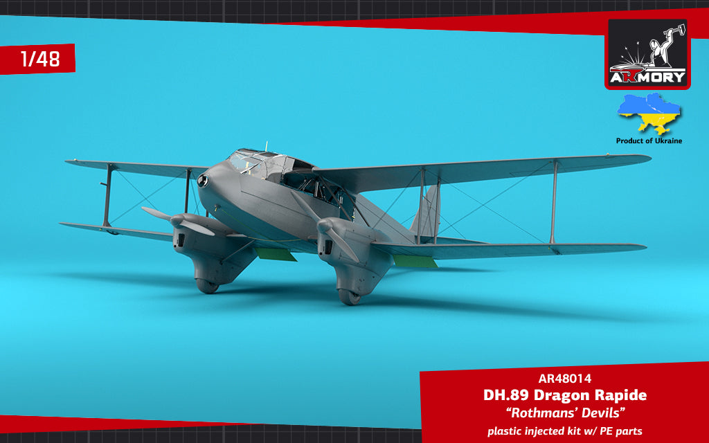 Armory 48014 DH.89 Dragon Rapide Rothmans' Devils Livery 1:48