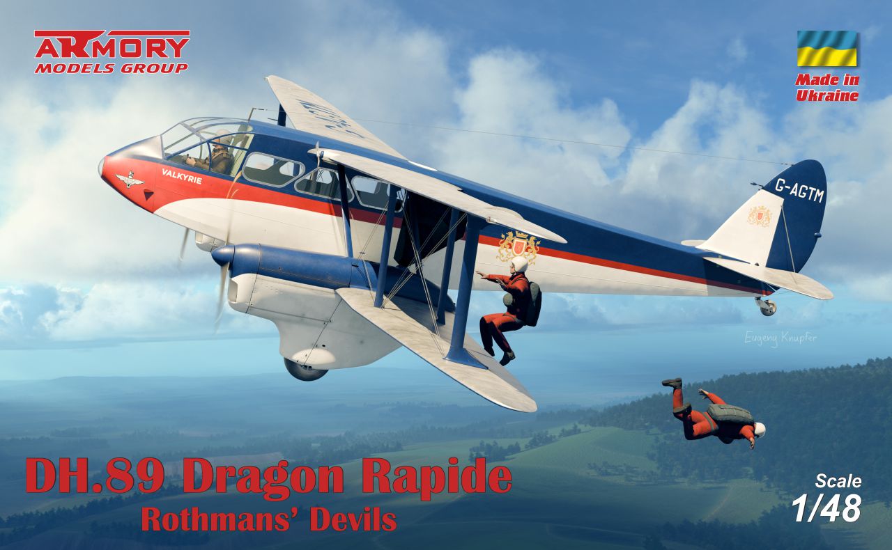 Armory 48014 DH.89 Dragon Rapide Rothmans' Devils Livery 1:48