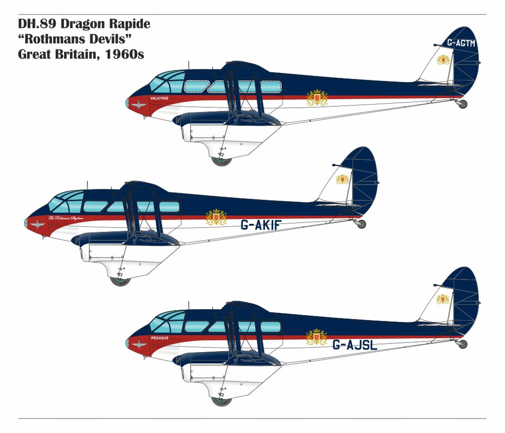 Armory 48014 DH.89 Dragon Rapide Rothmans' Devils Livery 1:48