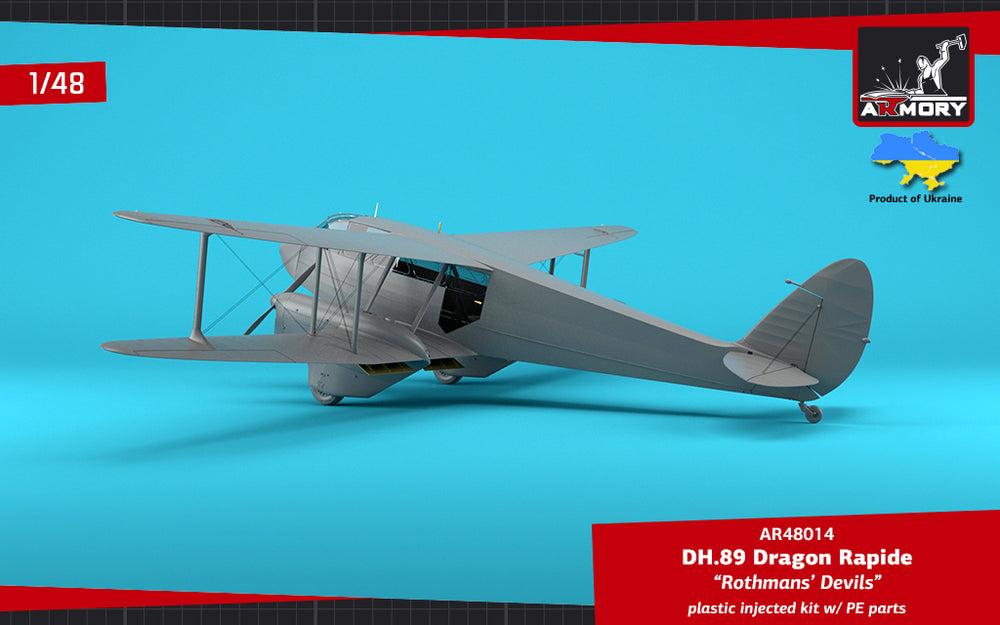 Armory 48014 DH.89 Dragon Rapide Rothmans' Devils Livery 1:48