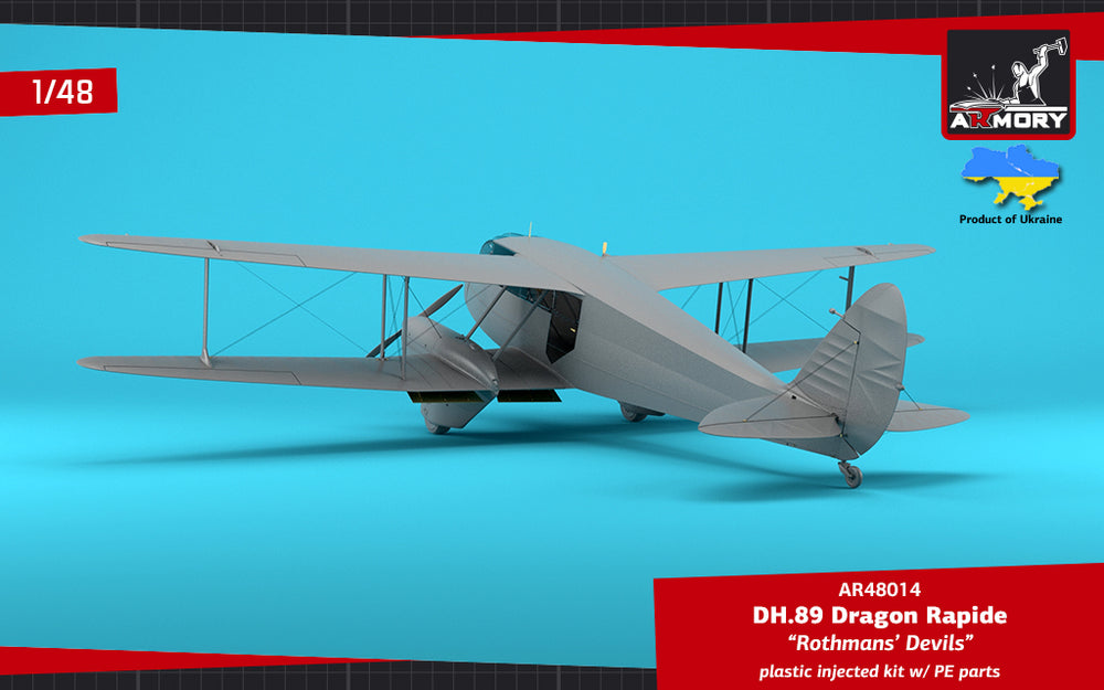 Armory 48014 DH.89 Dragon Rapide Rothmans' Devils Livery 1:48
