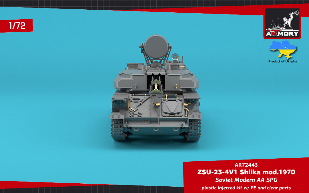 Armory 72443 ZSU-23-4V1 Shilka 1970 Soviet AA SPG 1:72