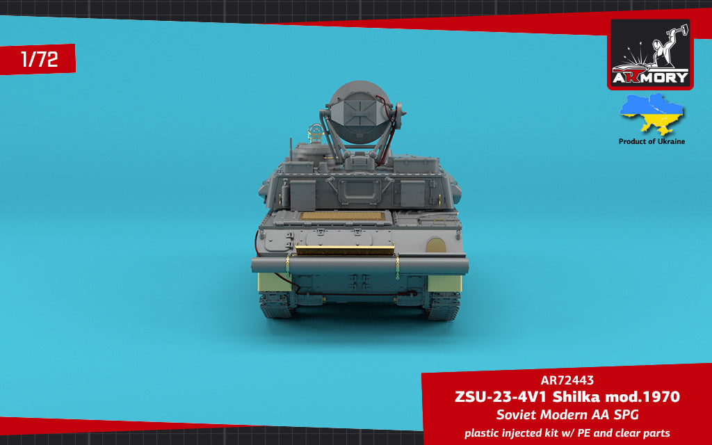 Armory 72443 ZSU-23-4V1 Shilka 1970 Soviet AA SPG 1:72