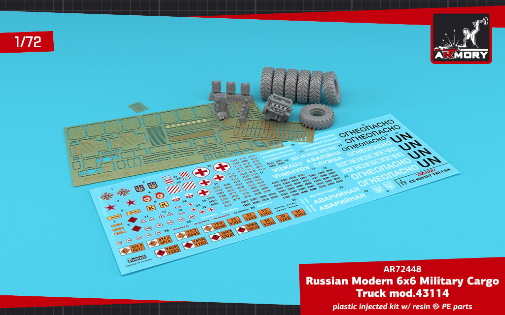Armory 72448 Modern Soviet 6x6 Military Cargo Truck 1:72