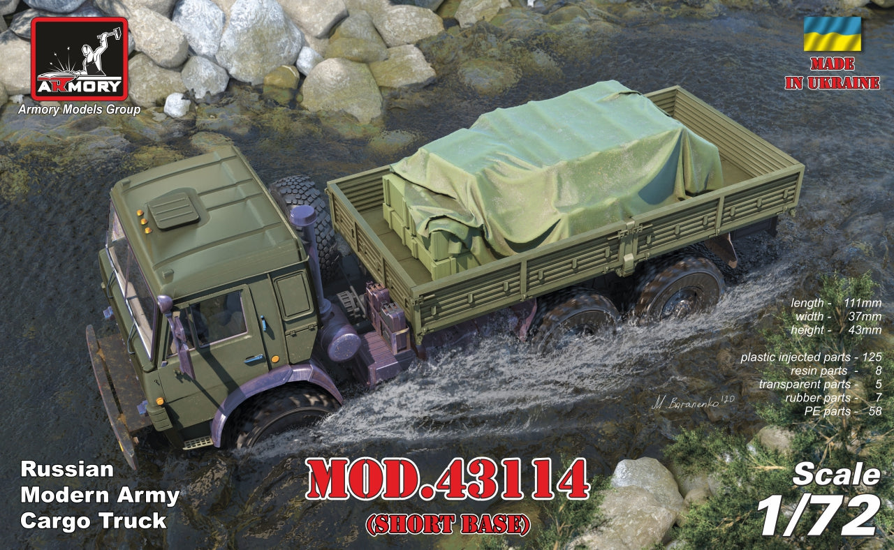 Armory 72448 Modern Soviet 6x6 Military Cargo Truck 1:72