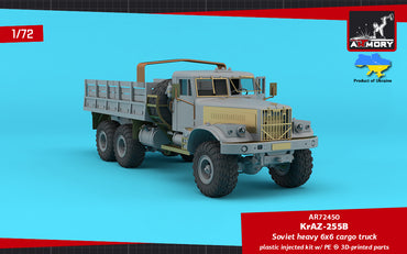 Armory AR72450 1:72 KrAZ-255B Soviet Era Heavy Duty 6x6 cargo truck
