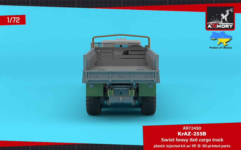 Armory AR72450 1:72 KrAZ-255B Soviet Era Heavy Duty 6x6 cargo truck