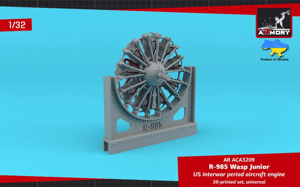 Armory ARACA3209 1:32 R-985 Wasp Junior aircraft engine