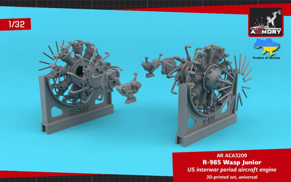 Armory ARACA3209 1:32 R-985 Wasp Junior aircraft engine