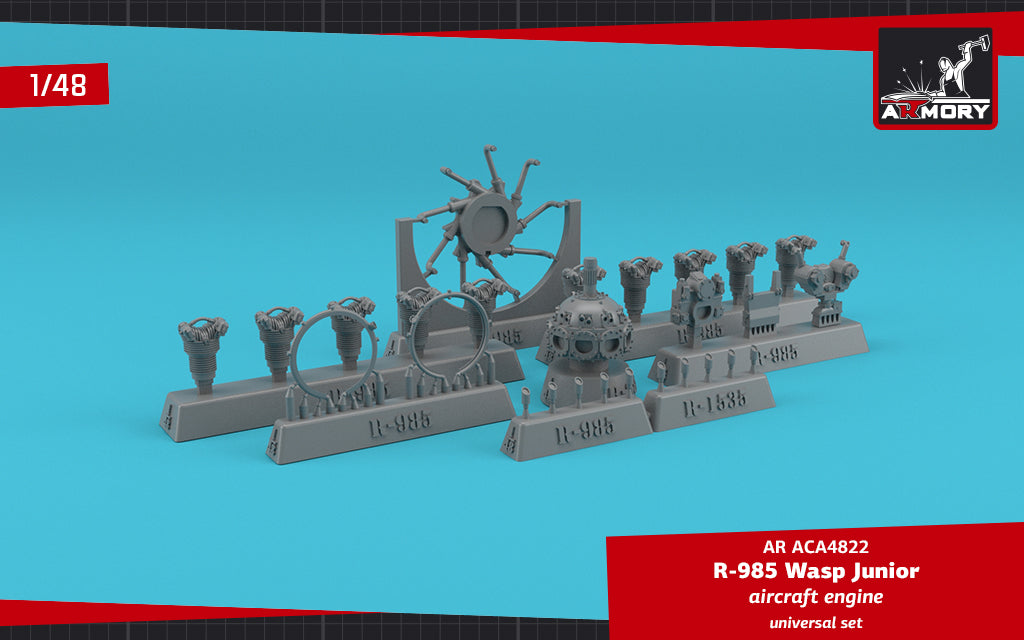 Armory ARACA4822 1:48 R-985 Wasp Junior aircraft engine