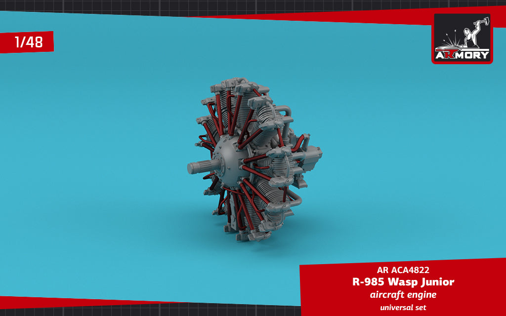 Armory ARACA4822 1:48 R-985 Wasp Junior aircraft engine
