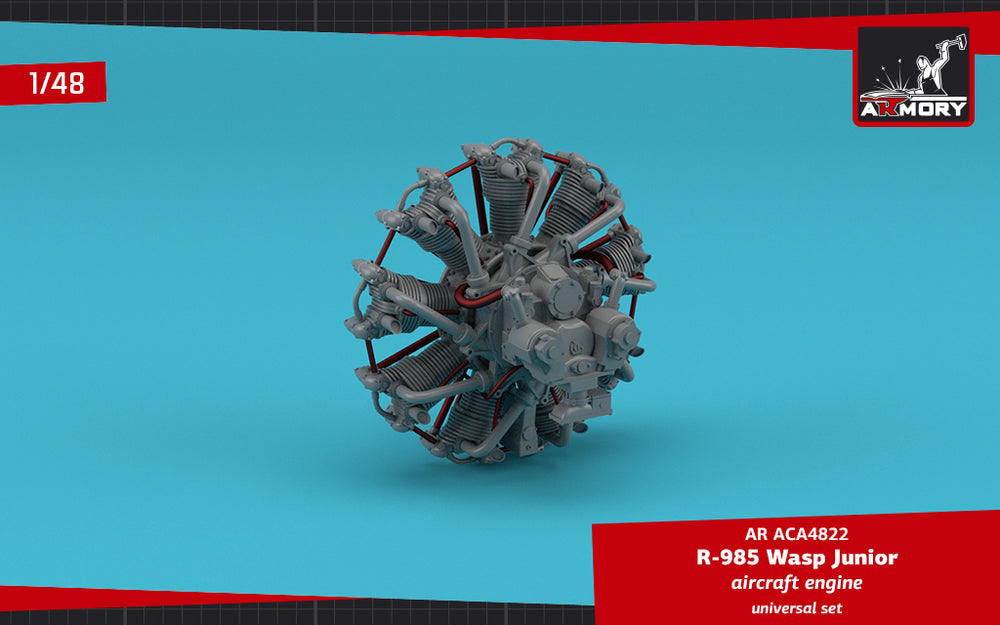 Armory ARACA4822 1:48 R-985 Wasp Junior aircraft engine