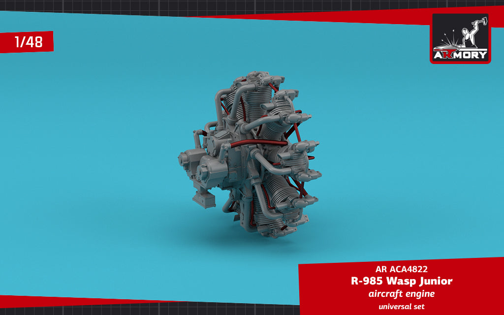 Armory ARACA4822 1:48 R-985 Wasp Junior aircraft engine
