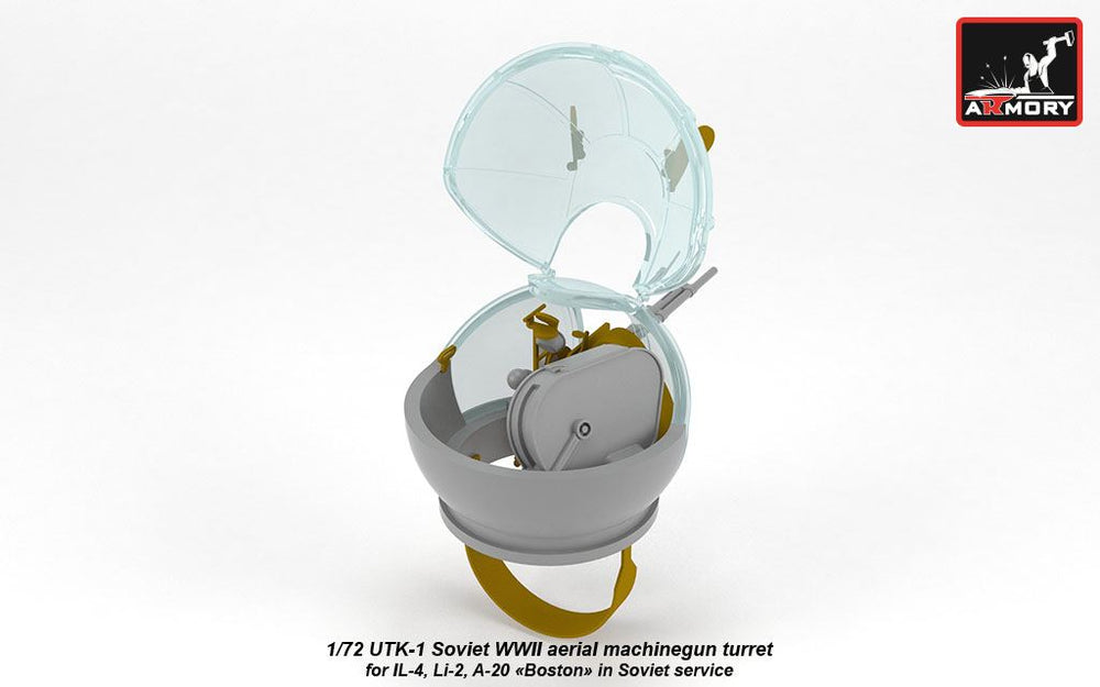 Armory 7272 UTK-1 Soviet MG Turret IL-4/Li-2/A-20 1:72