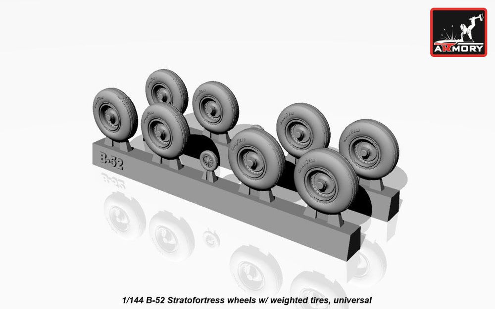 Armory ARAW14304 1:144 Boeing B-52G/B-52H wheels, weighted