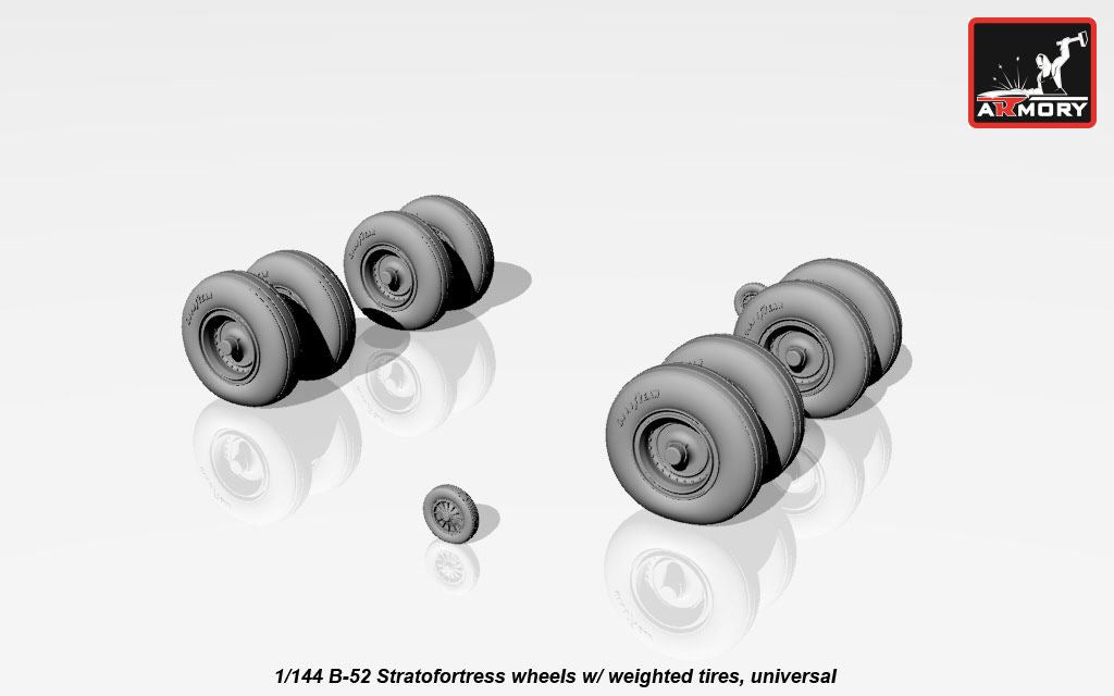 Armory ARAW14304 1:144 Boeing B-52G/B-52H wheels, weighted